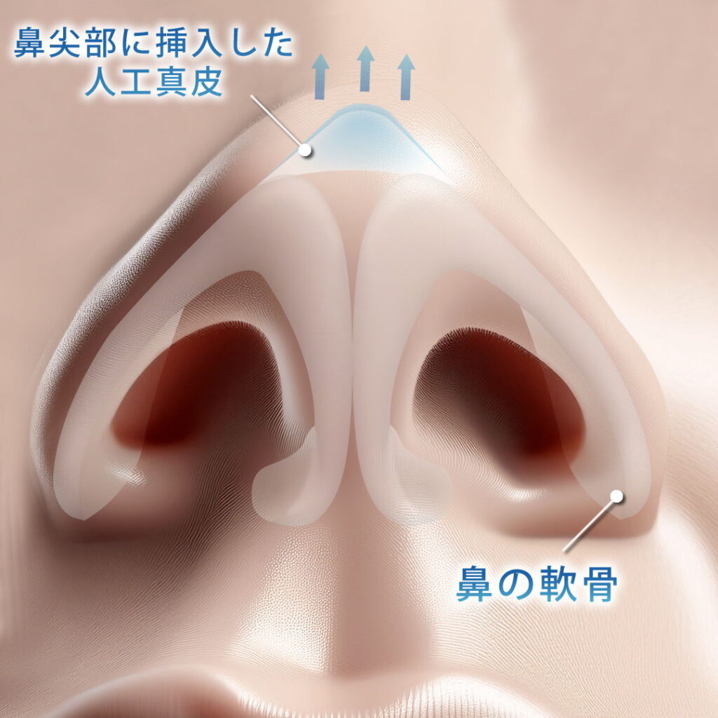 挿入した人工真皮の位置