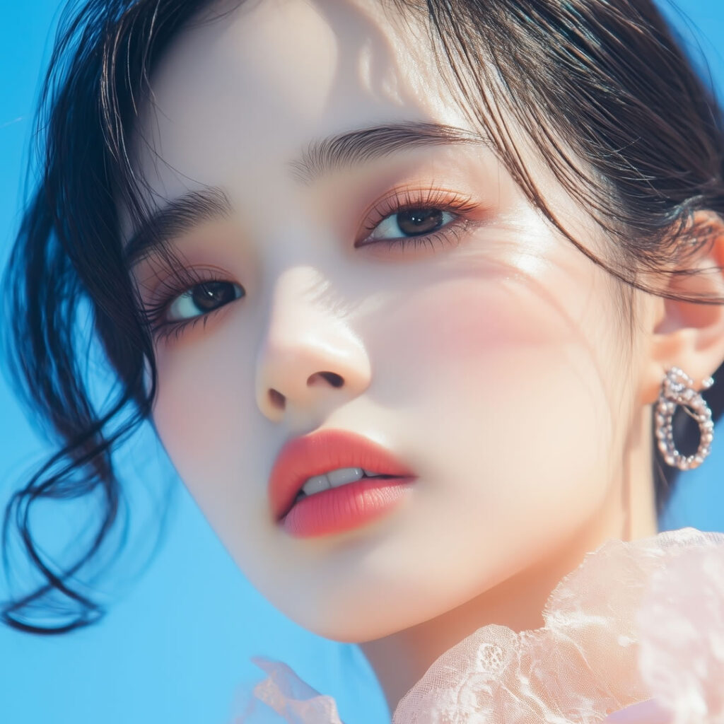 中顔面短縮を受けた女性