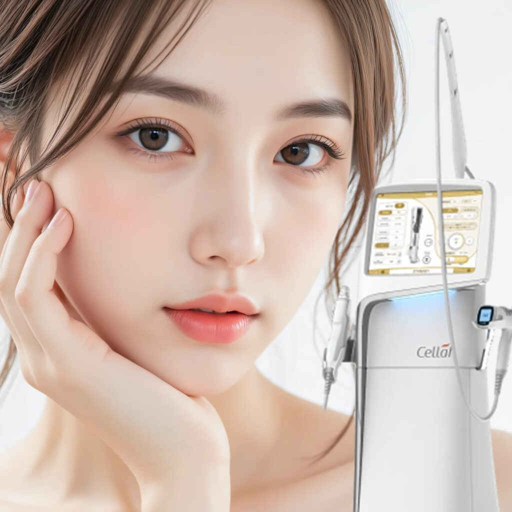 ブレッシングでニキビ治療をした女性のイメージ