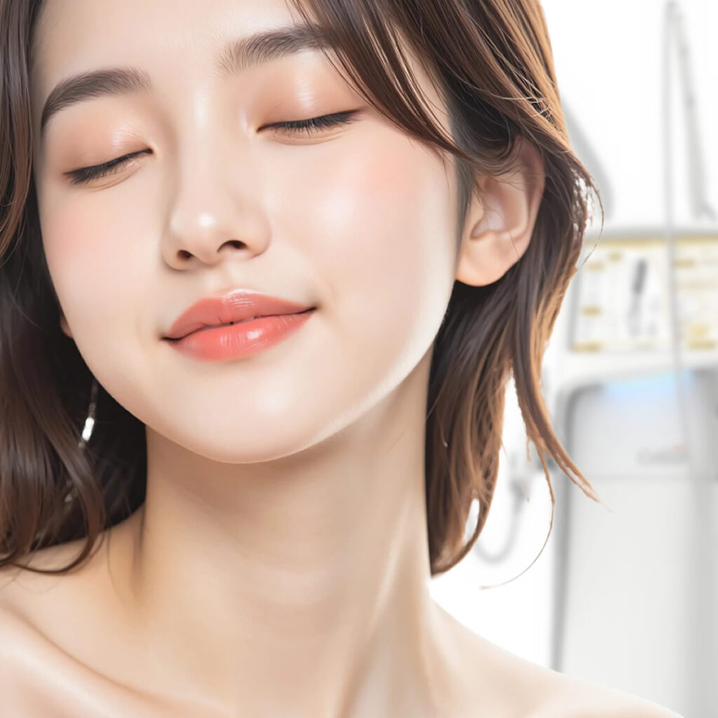 ブレッシングで肌が綺麗になった女性のイメージ